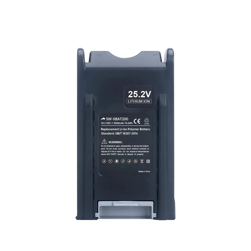 Robot Battery For Shark XBAT200 25.2V 3000mAh Lithium-ion Battery Pack Sweeper Vacuum Cleaner Battery