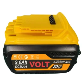 High-Capacity 20V 9.0Ah 180Wh Lithium Ion Replacement Battery for Dewalt DCB205 DCB206 DCB200