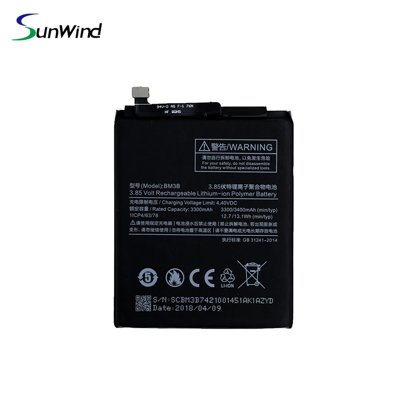 BM3B聚合物锂离子手机电池小米Mix22s3.82V 3300mah快速充电电池
